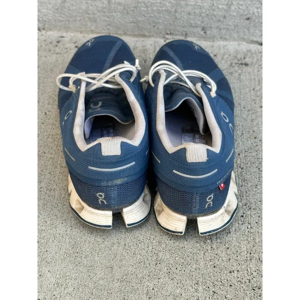 On Running Cloud 5 Sneakers Shoes Navy Blue White Lace Up Size 6.5 - Image 7
