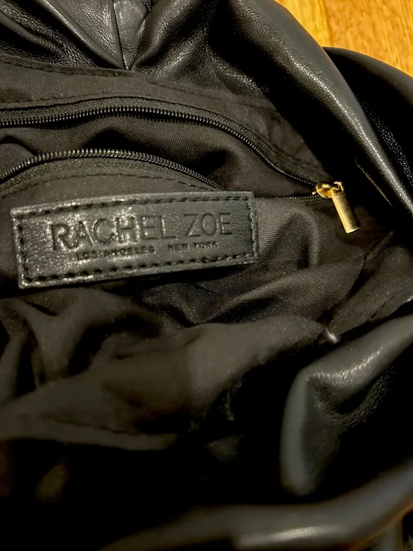 RACHEL ZOE black Slouchy Wrapped contemporary Hobo shoulder Bag - Image 11