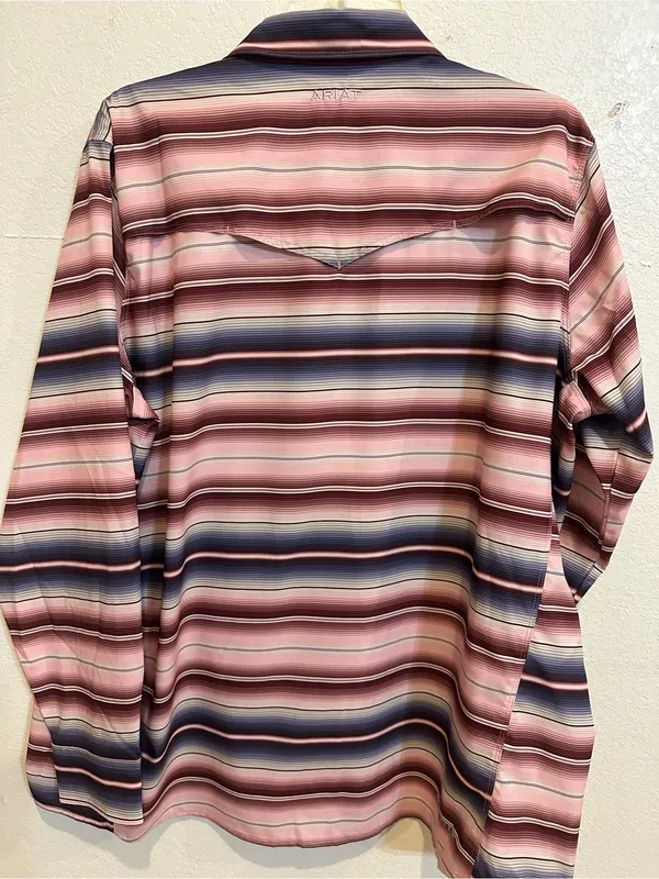 Ariat Tek Western Stripped Button-Down Shirt - Image 7