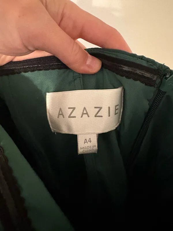 Azazie Jordyn Dark Green Bridesmaid Dress - Image 3