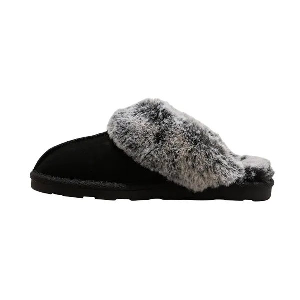 NWT Stars Above Womens Chandra Scuff Slippers 88498520 Black 6M - Image 2