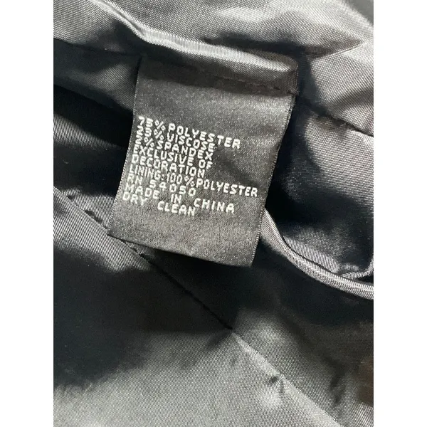 Anne Klein Women's Suit Jacket Blazer Metallic Gray Size‎ 8 Career Office - Image 5
