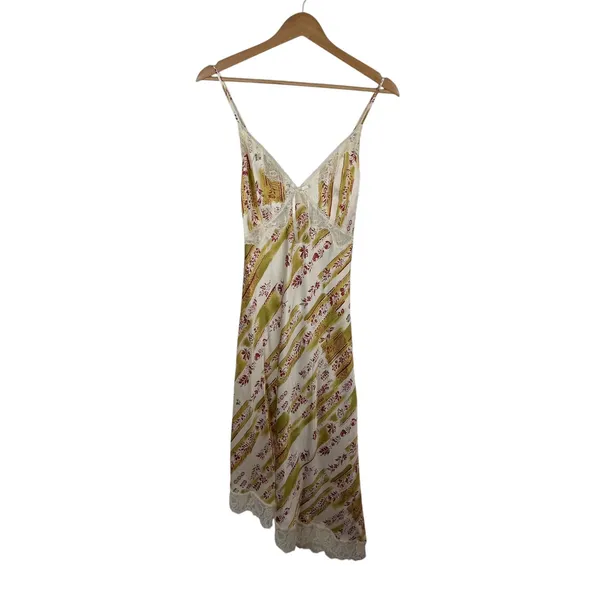NWT Reformation Milania 100% Silk Midi Slip Dress Large Floral Coquette Ethereal - Image 3