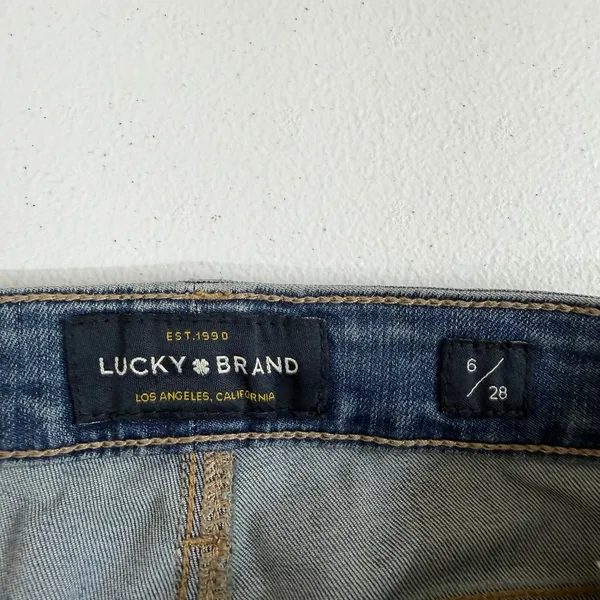 Lucky Brand blue medium wash‎ Lolita skinny cotton stretch jeans casual pants 6 - Image 6