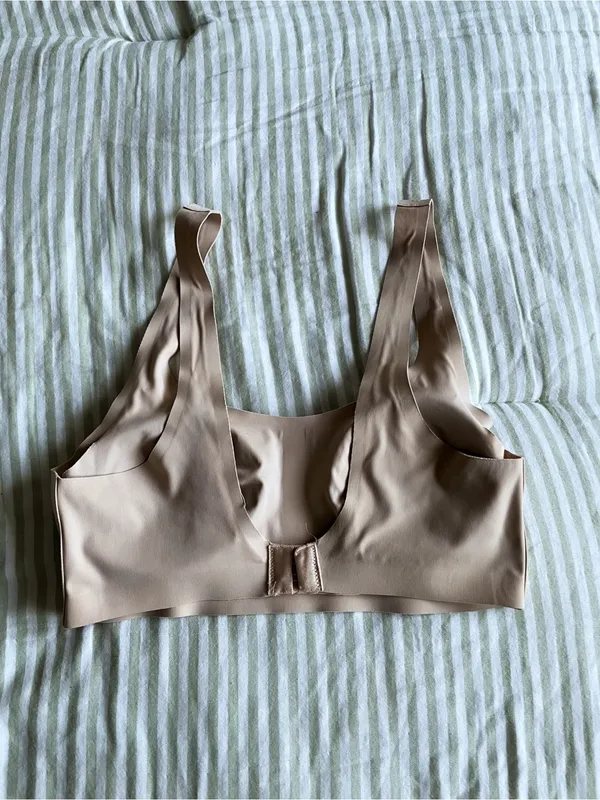 Lively The Sleek Scoop Bralette Size Small Toasted Almond Removable Padding Cups - Image 7