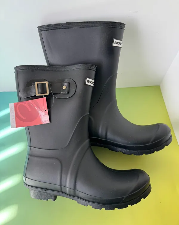 Rain/Gardening Boots, Size 8 Black - Image 2