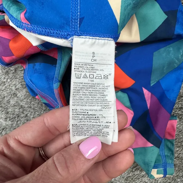 Old Navy Activewear Set Women's Small/Medium Blue Geometric - Image 5