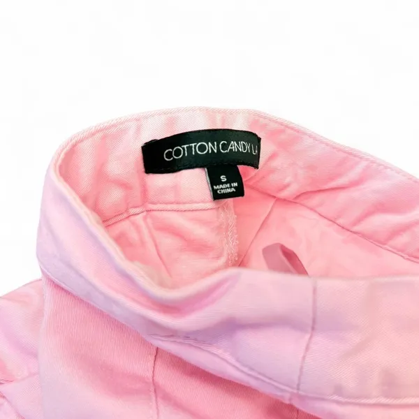 Cotton Candy Pink Pleated Mini Skirt - Image 3