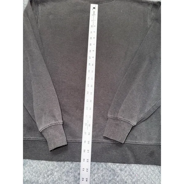 Grateful Dead Sweatshirt Black Skeleton Skull Roses Pullover VTG Y2K Size Medium - Image 10