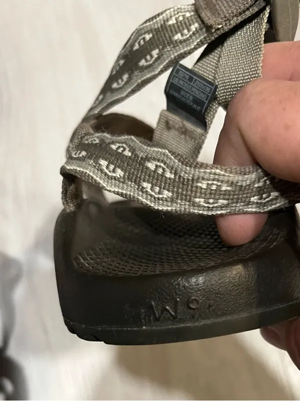 Chaco Strapped Sandals in Brown and Tan Pattern - Image 6