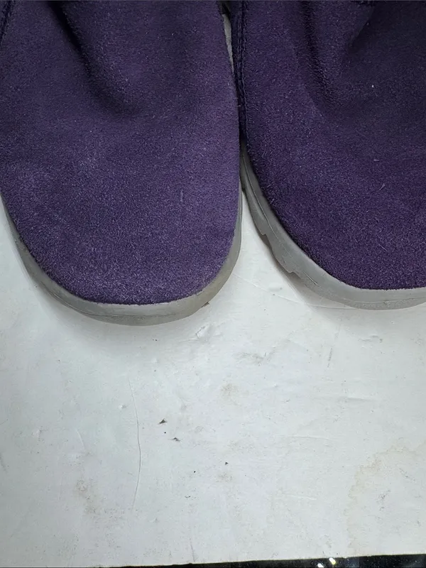 Skechers on-the-go Purple leather Suede Plush-Lined Winter Boots 8.5 slip on - Image 5