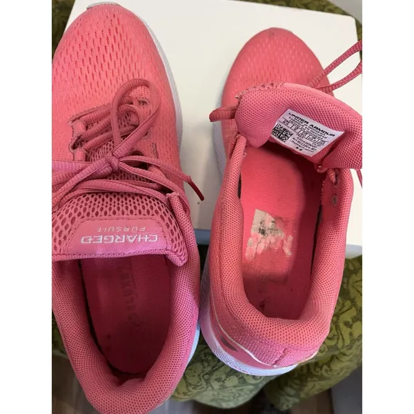 Under Armour Charged Pursuit 2 Pink Fuchsia Size 8.5 Women’s Sneakers Atletic - Image 3
