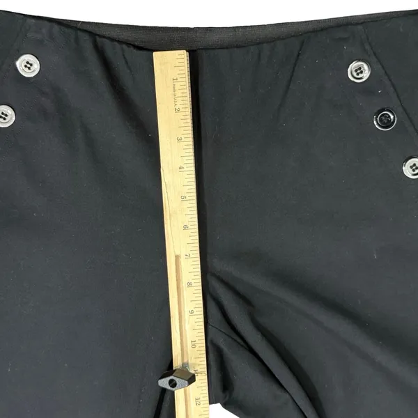 Alfani Black Stretch Button Detail Bootcut Slacks Trousers size M Professional - Image 9
