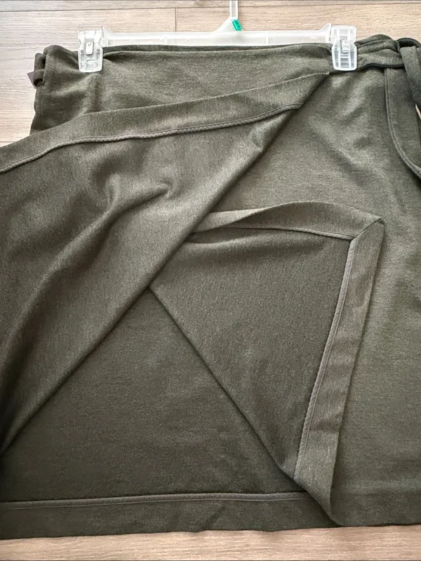 LOFT Olive Wrap Pencil Skirt - Image 3