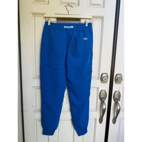 FIGS High Waisted Relaxed Jogger Scrub Pants Royal Blue Womens Size Small Petite - Image 5