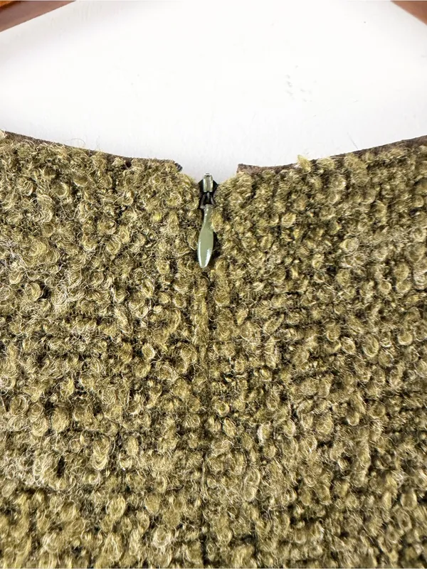 New Anthropologie Maeve Green textured drop waist dress size medium - Image 7