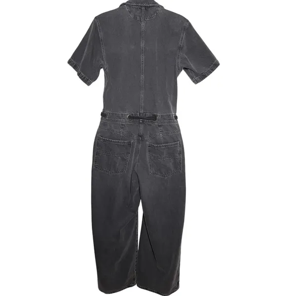 FREE PEOPLE x WE THE FREE Boho Black Wash Edison Wide Leg Jumpsuit - Image 6