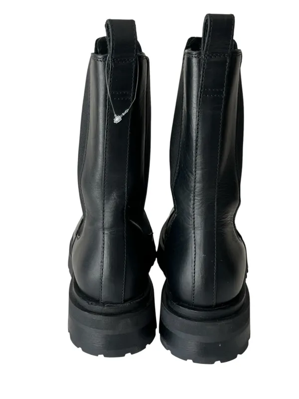 & other stories Chelsea leather ankle boots black NEW 38 US7 - Image 8