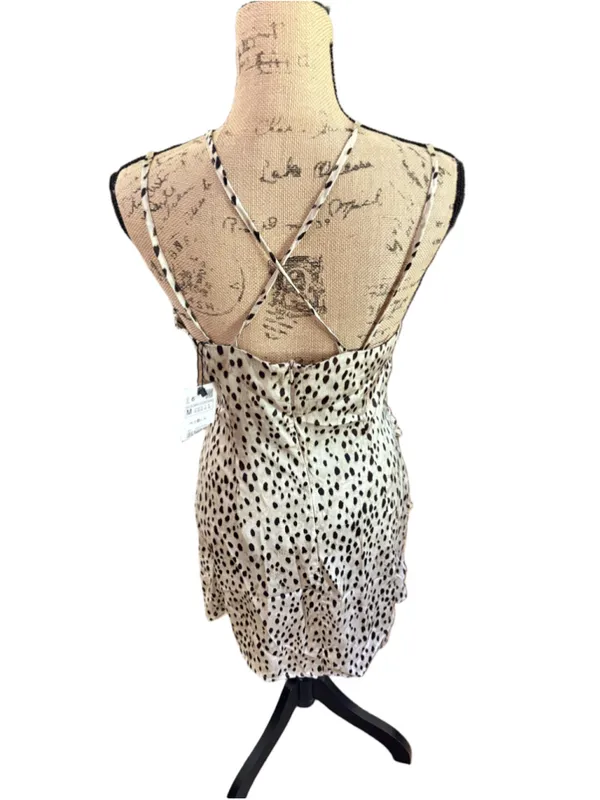 Zara Animal Print Satin Mini Dress Women’s Size M NWT - Image 5