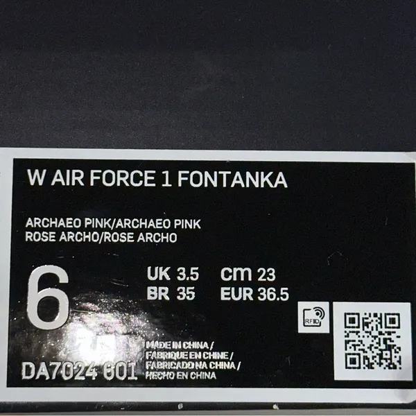 Nike Women’s 6 Air Force 1 Rose Archaeo PINK Fontanka REACT Sneakers DA7024 601 - Image 11