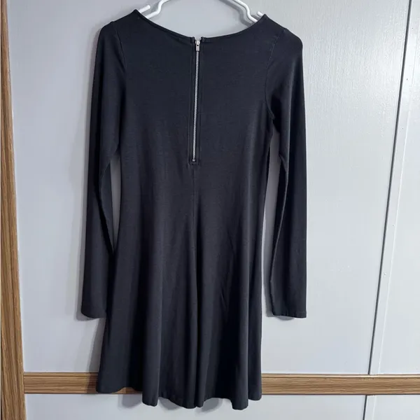 Express Gray Long Sleeve Dress Size Small‎ - Image 2