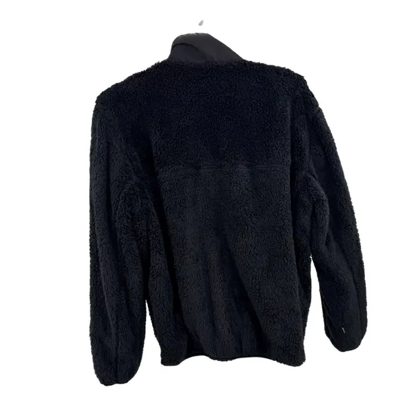ZYIA black Sherpa 1/4 zip pullover M cozy warm outdoor activewear neutral soft - Image 2
