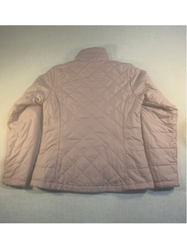Columbia Women’s Medium Blush Pink Quilted Puffer Jacket Full Zip - Image 9