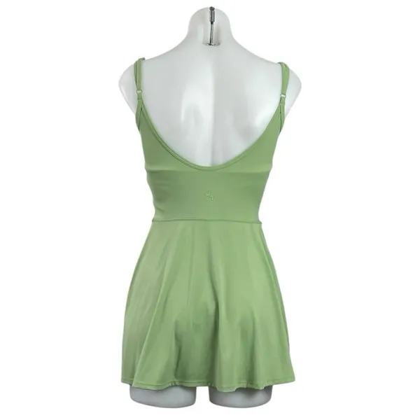 JoyLab Green Sleeveless Open Back Tennis Golf Shorts Mini Athletic Dress Size XS - Image 3