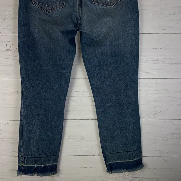 Abercrombie & Fitch Size 26/2 Curve Love The Mom Jean High Rise Distressed Ankle - Image 7