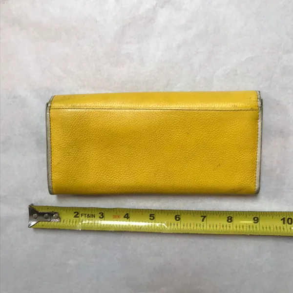 Coach Yellow Rouge Leather Wristlet - Image 4