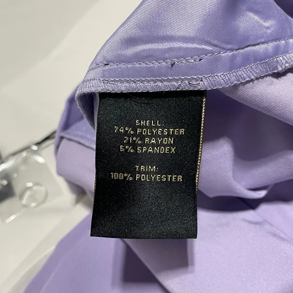 New Kathy Ireland Pleated Wide Leg Trousers Pants Wisteria Purple Size 12 - Image 18