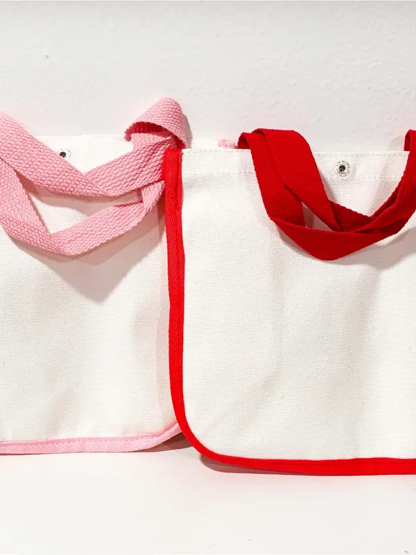 My Melody Hello Kitty Mini Canvas Tote Bag Lot of 2 NEW - Image 5