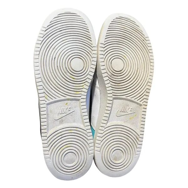 Nike‎ Court Vision Low Womens White Teal Neon Yellow Sneakers CZ9352-100 Size 11 - Image 6