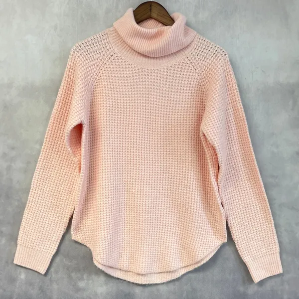 KUHL Women Sienna Waffle Knit Turtleneck Sweater Size‎ M Cozy Outdoor Hygge - Image 15