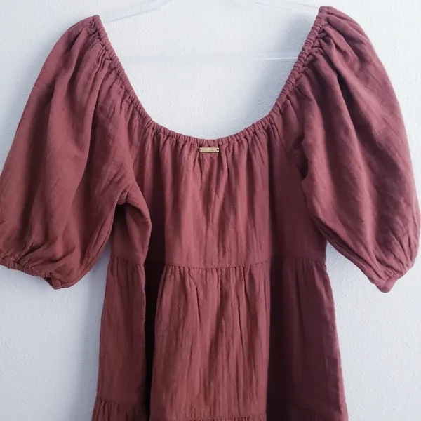 Billabong Gauze Fall For Ya Babydoll Mini Dress New With Tags - Image 7