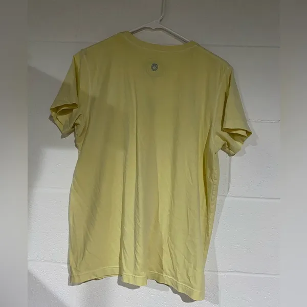 Yellow Graphic T-Shirt life is good medium - Image 2