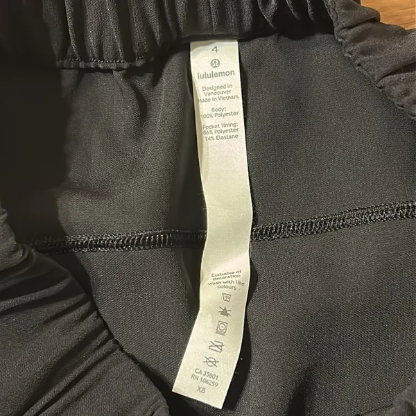 Lululemon On The Fly Woven Skirt Size 4 Cinch Waist Black - Image 5