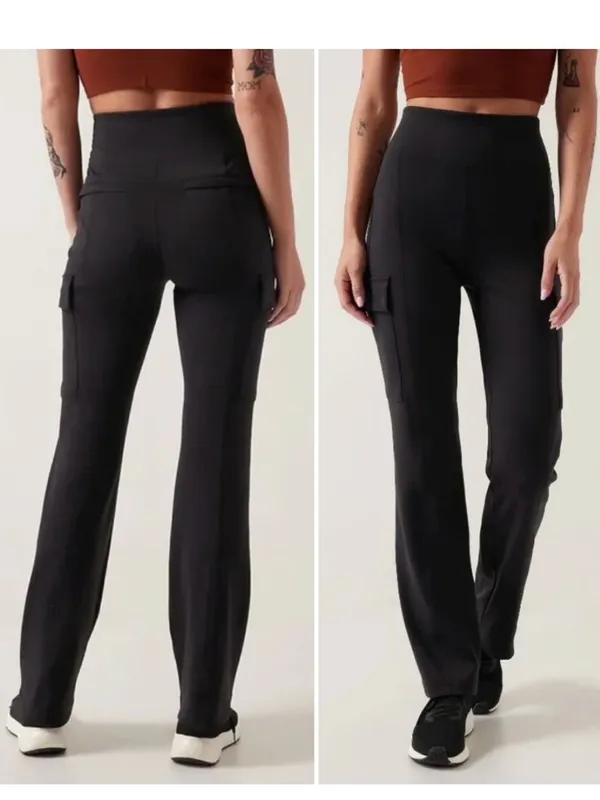 Athleta Delancey Straight Cargo Pants Large $129 Athleisure - Image 2