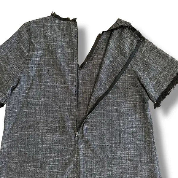 Doe & Rae Tweed‎ Shift Dress Black Gray L NWT Workwear Parisian Chic Capsule - Image 7