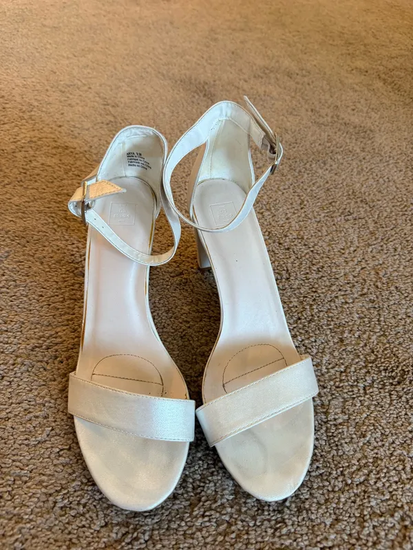 Lulus White Heels Ankle Strap - Image 2