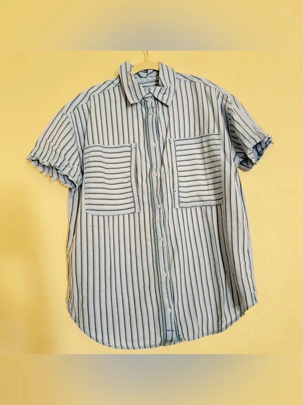 Nwot Free people we the free Christopher linen shirt - Image 5