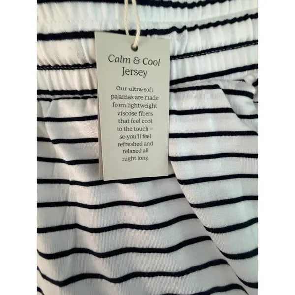 NWT Haven Well Within Calm & Cool Striped Pajama Pants Small Organic Cotton - Image 7