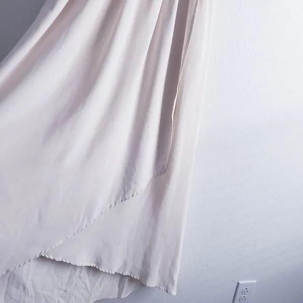 Anthropologie Roolee Ruched Bust V-Neckline Mock Wrap Midi Dress - Image 5