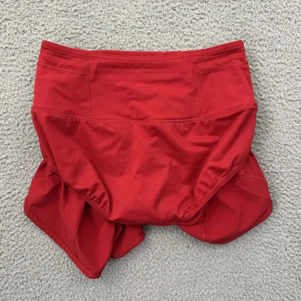 Lululemon Speed Up Shorts High Rise 4" Dark Red Athletic Athleisure Women's 2 - Image 4