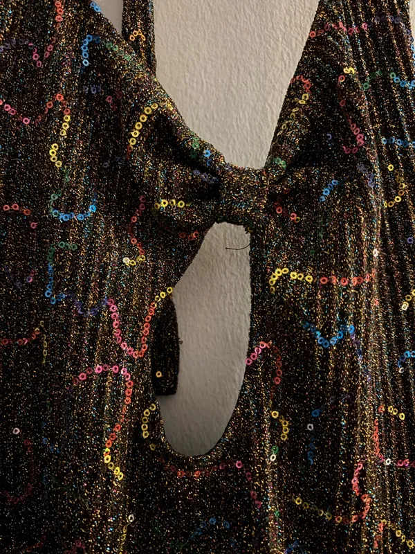 Urban Outfitters Mini Sparkling Dress Size Medium - Image 5