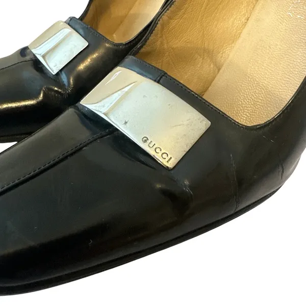 Gucci Tom Ford Era Square Toe‎ Pumps 37.5 - Image 14