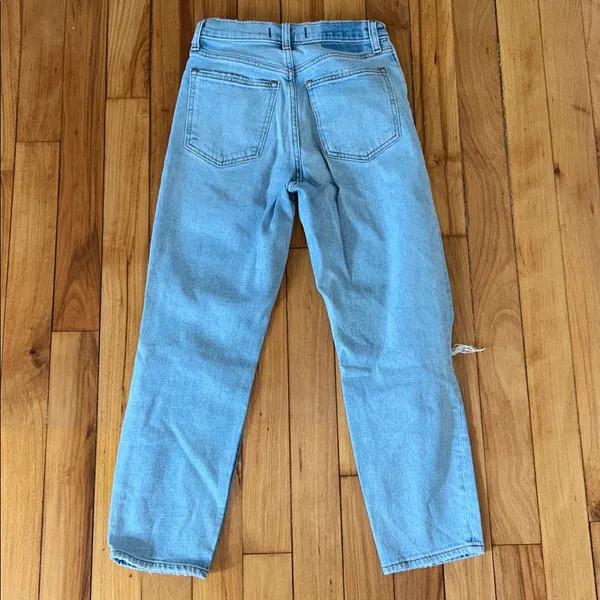 Abercrombie Distressed High Waisted Mom Jean - Image 2