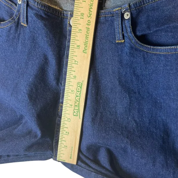 The Blues Women’s 12 Vtg Y2K Dark Wash Flare‎ Cargo Jeans Denim Pocket Casual - Image 7