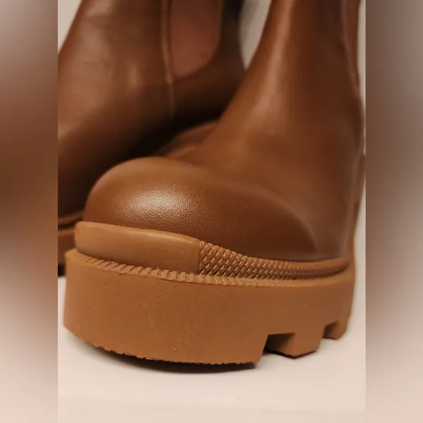 Steve Madden Roxie Cognac Brown Leather Moto Boots Women’s Size 9.5 - Image 7