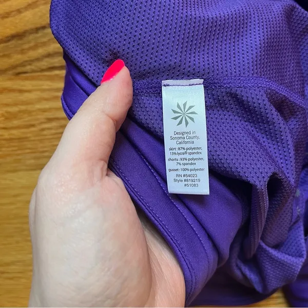 Athleta swagger tiered ruffle skort in purple size large - Image 5